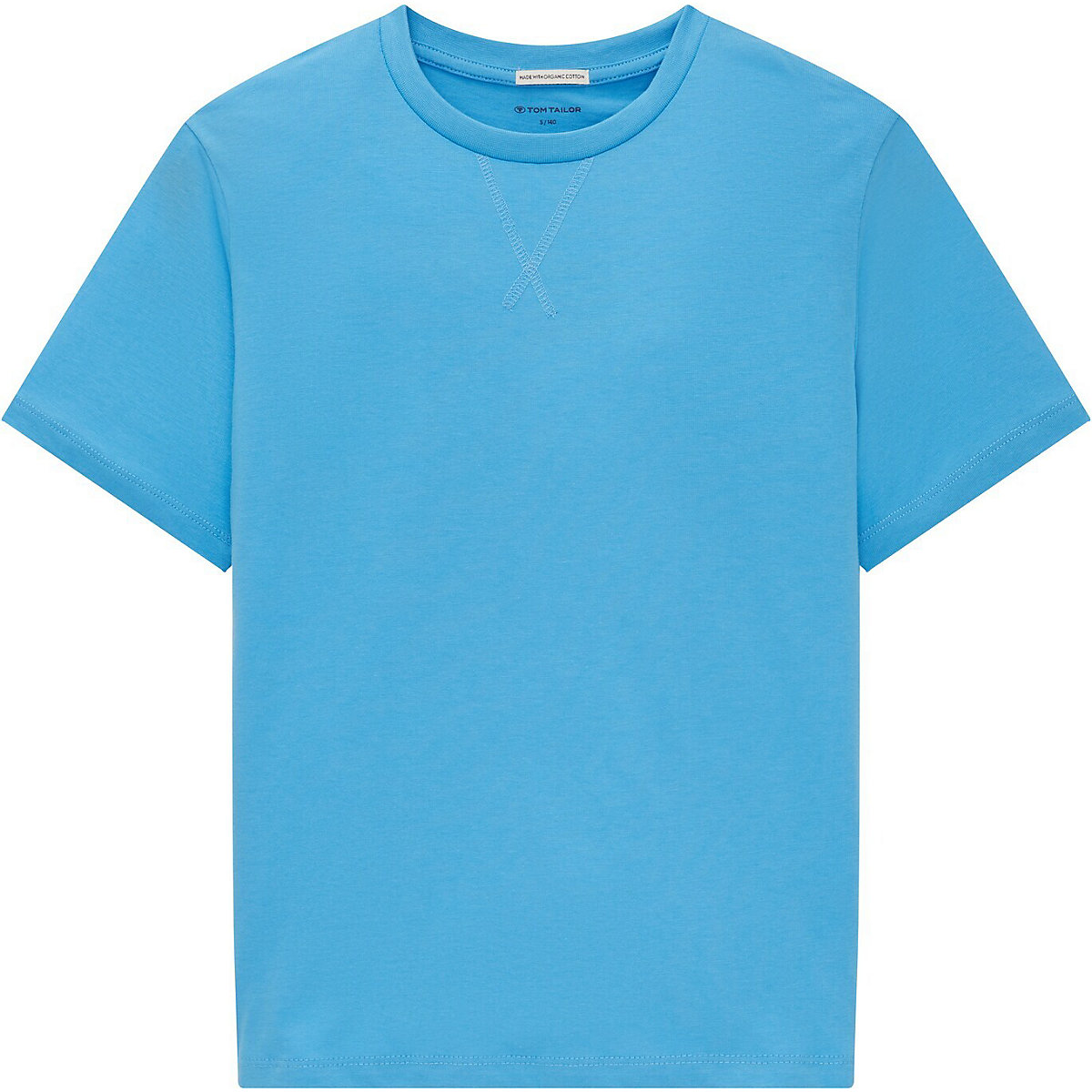 TOM TAILOR T-Shirt T-Shirt mit Artwork auf dem Rücken T-Shirts dunkelblau