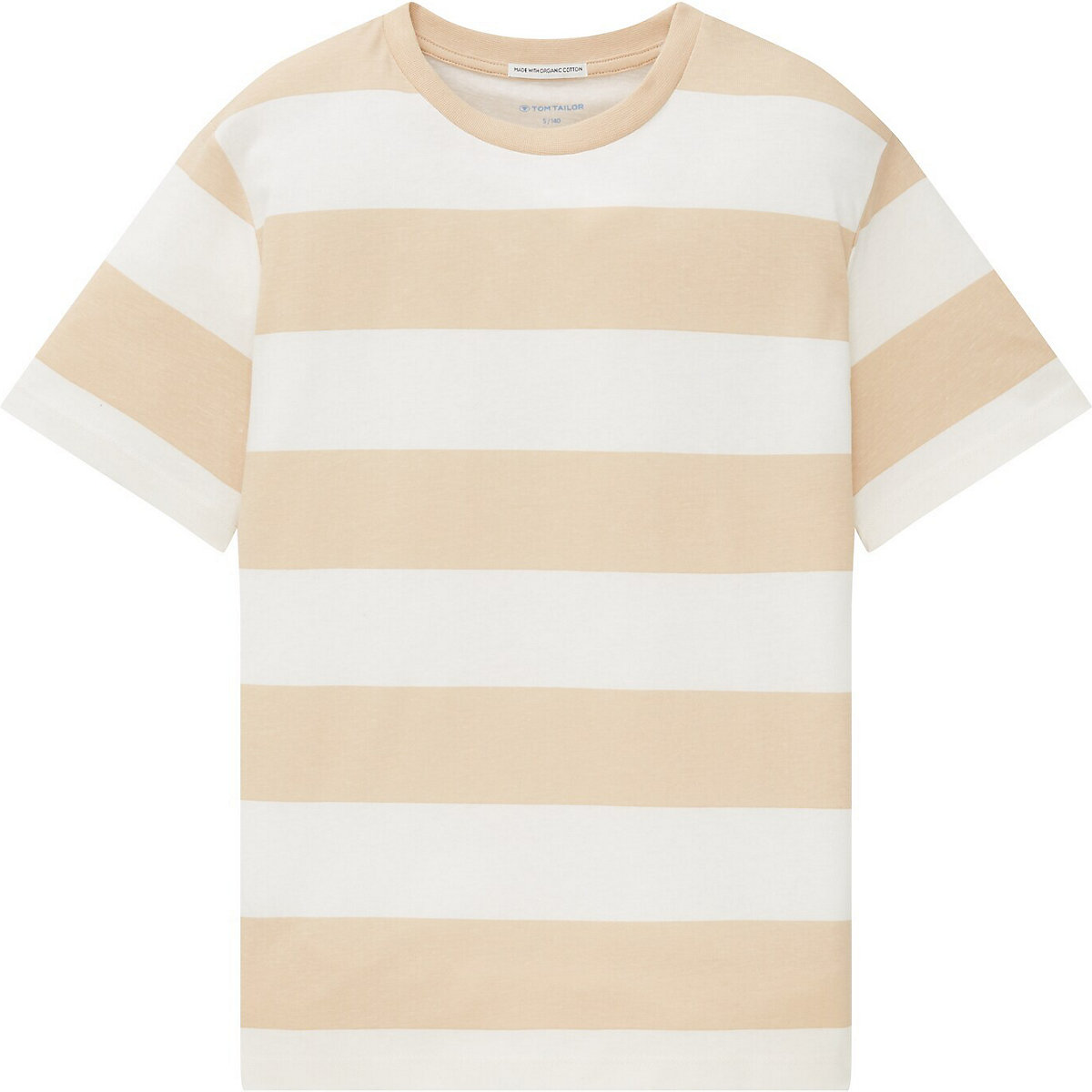 TOM TAILOR T-Shirt Gestreiftes T-Shirt T-Shirts beige