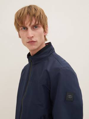 TOM TAILOR Jacken Jacke mit Stehkragen  Übergangsjacken blau