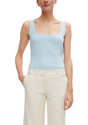 comma Top aus Lyocellmix Tops blau