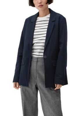 s.Oliver Straight fit: Blazer mit Modal Blazer blau
