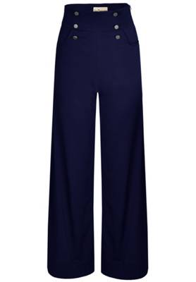SinWeaver alternative fashion Marlene Hose Knöpfe blau