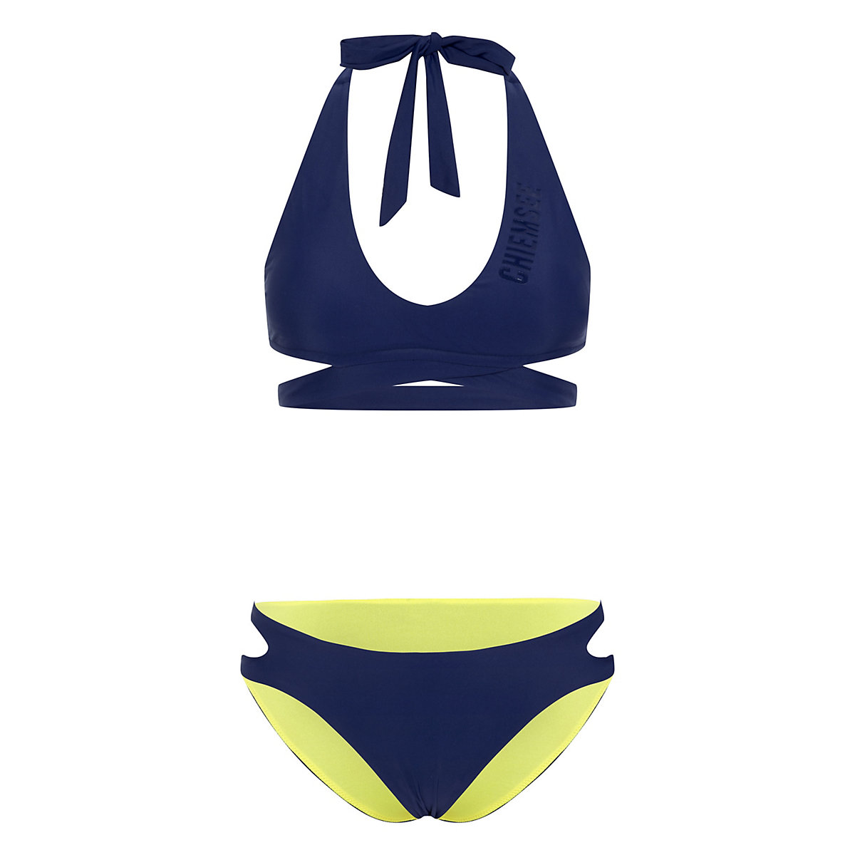 CHIEMSEE Bikini mit Neckholder-Top und Cut-Out-Slip Bikinis dunkelblau