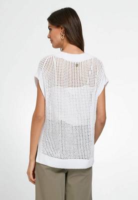 tRUE STANDARD Strickpullunder Cotton T-Shirts weiß