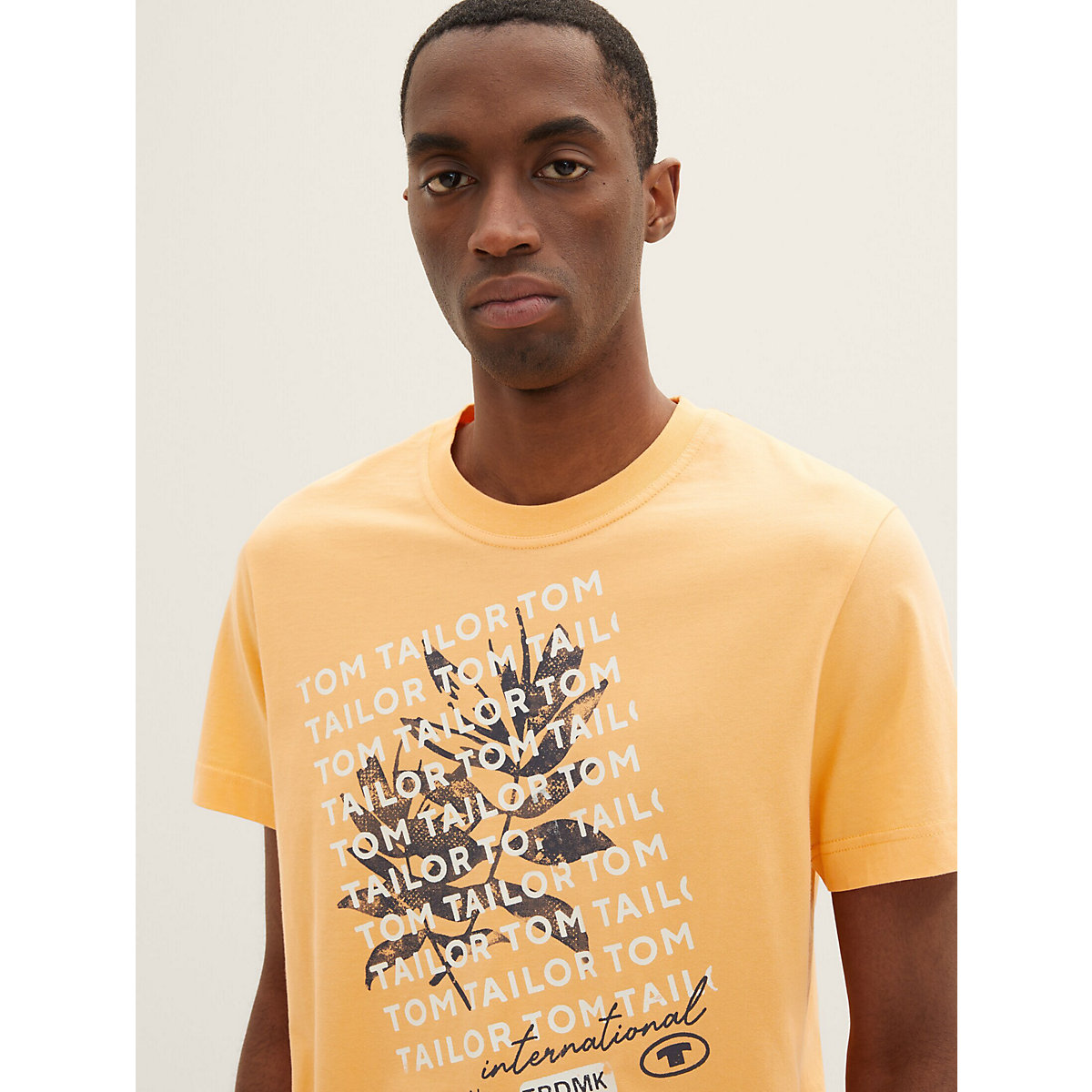 TOM TAILOR T-Shirt T-Shirt mit Print T-Shirts orange