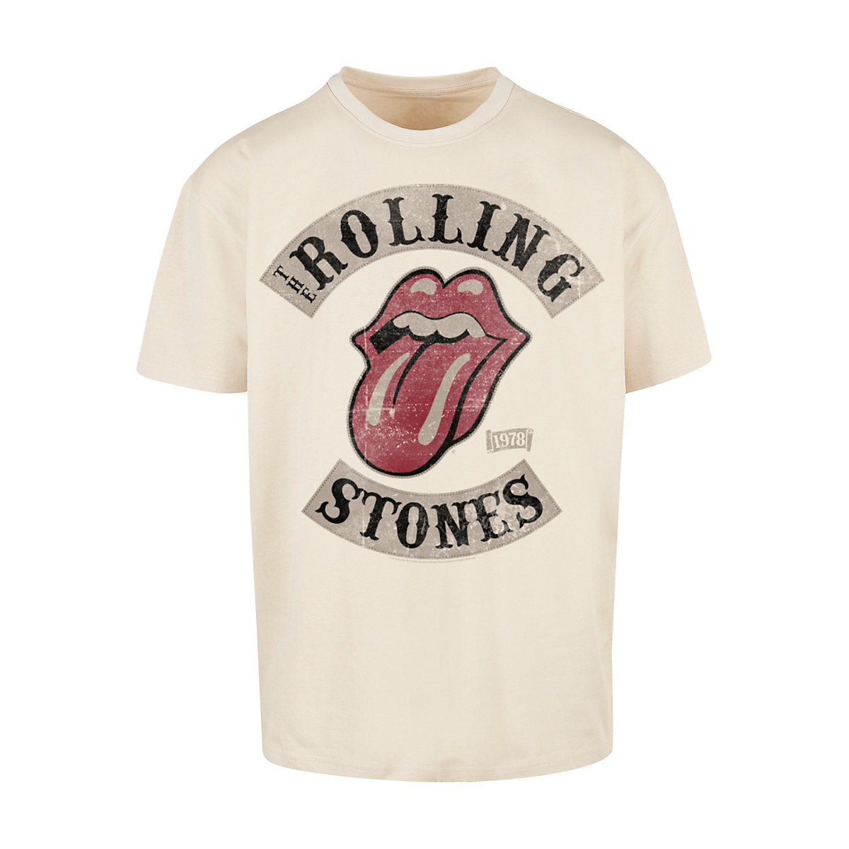 F4NT4STIC PLUS SIZE The Rolling Stones Tour '78 T-Shirts sand
