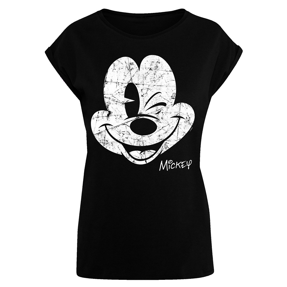 F4NT4STIC PLUS SIZE Disney Micky Maus T-Shirts schwarz