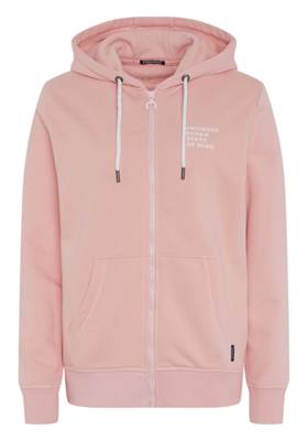CHIEMSEE Kapuzenjacke aus Baumwollmix Sweatjacken hellrosa