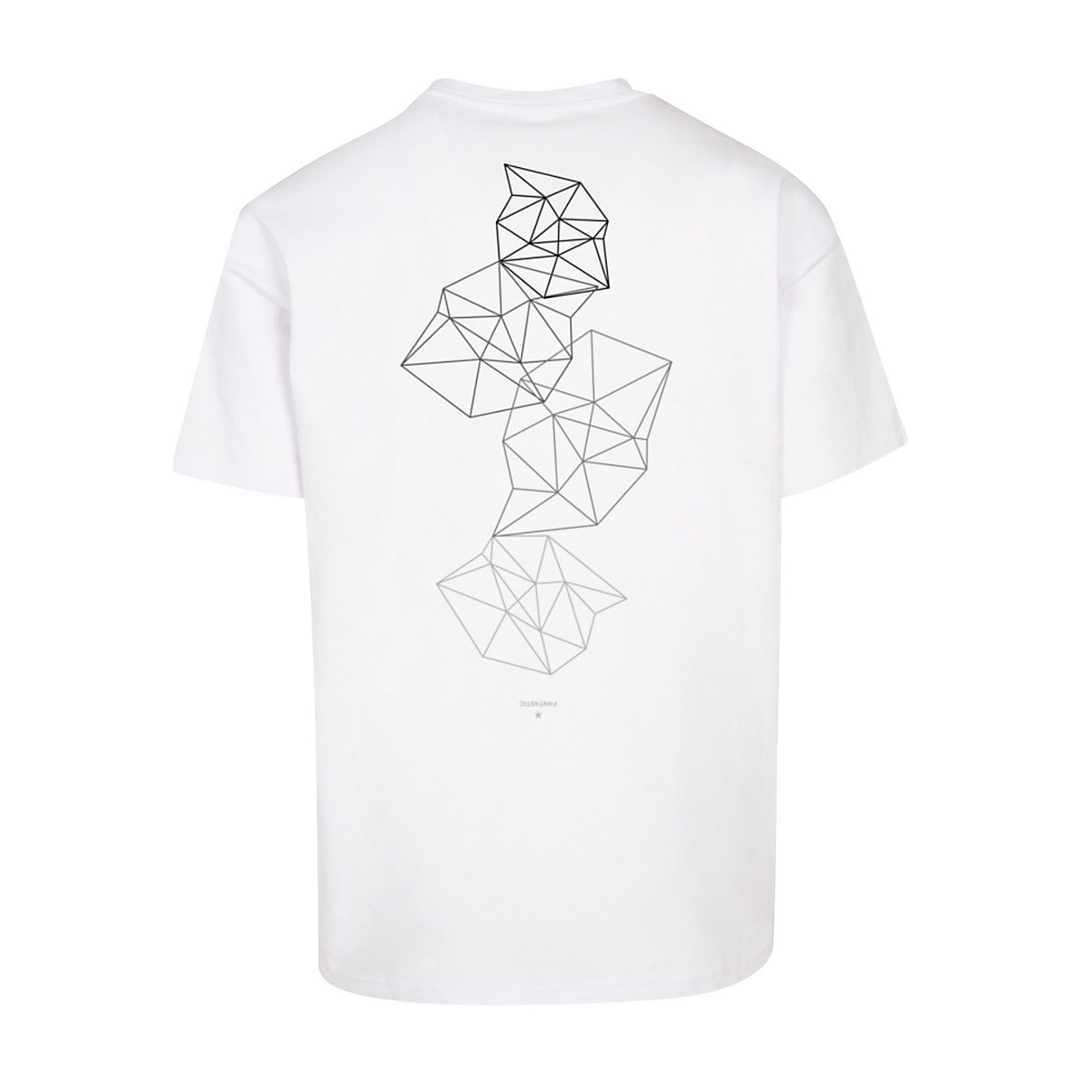 F4NT4STIC Geometric Abstract T-Shirts weiß
