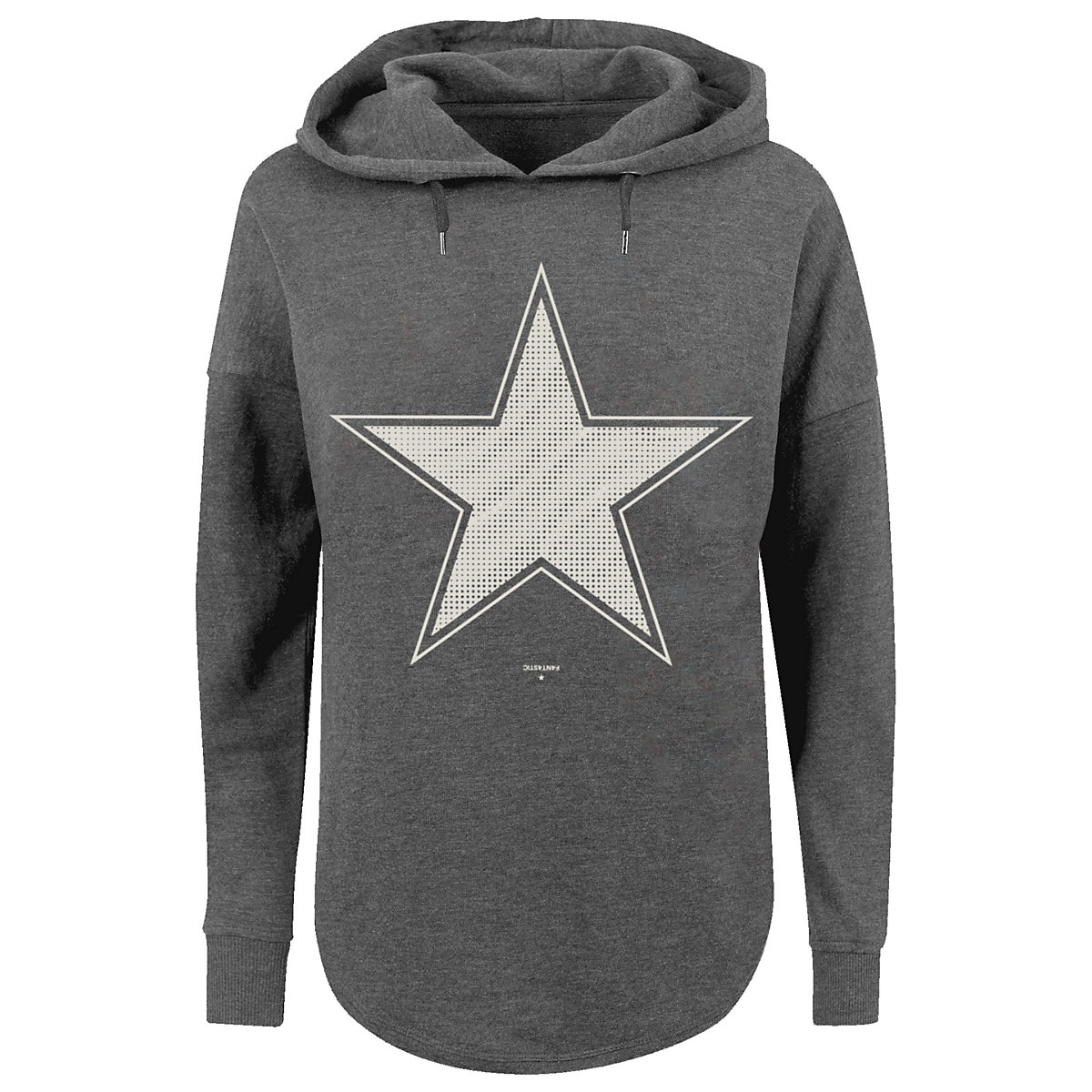 F4NT4STIC Stern Basic Kapuzenpullover grau F4NT4STIC Stern Basic Kapuzenpullover grau