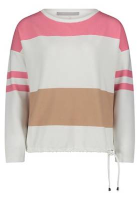 Betty & Co Betty & Co Sweatpullover mit Streifen weiß
