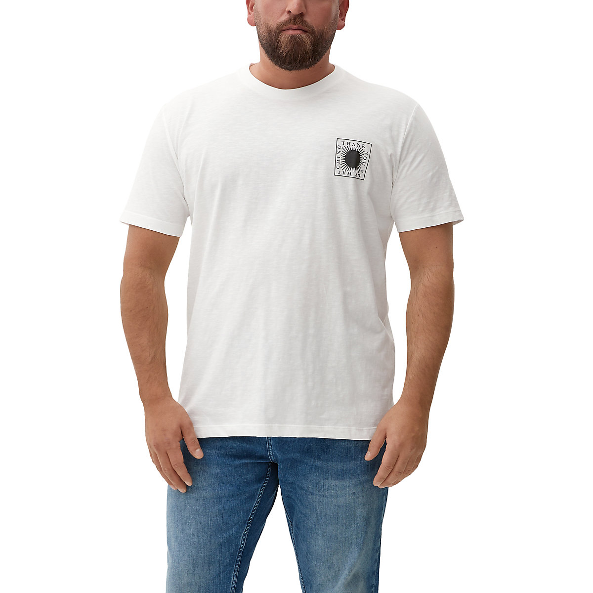 s.Oliver T-Shirt mit Frontprint T-Shirts weiß