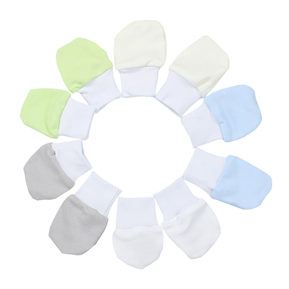 TupTam Baby Handschuhe Neugeborene Kratzhandschuhe für Kinder blau/grün
