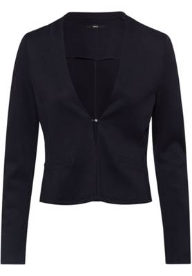 zero zero Jerseyblazer mit Hakenverschluss blau