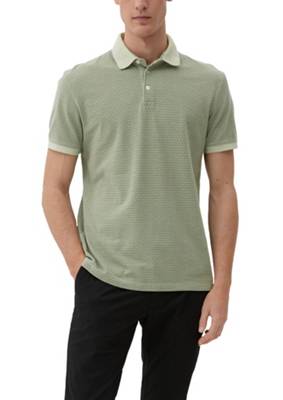 s.Oliver Poloshirt mit Allover-Print T-Shirts olive