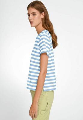 DAY.LIKE Rundhalsshirt Cotton T-Shirts hellblau YN7824