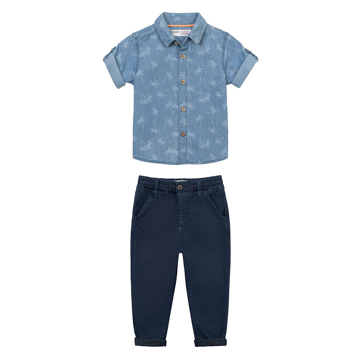 MINOTI T-Shirt und Hose für Jungen ( 3m-3y ) für Jungen dark blue denim