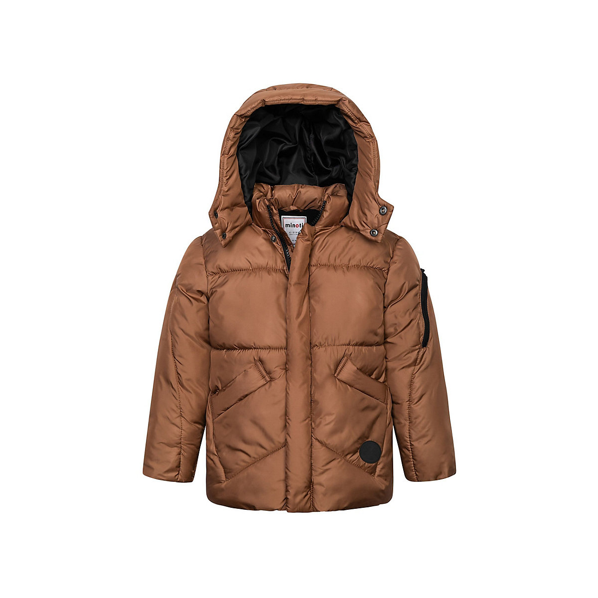 MINOTI Gepolsterte Pufferjacke für Jungen ( 1y-8y ) für Jungen gelb/braun MINOTI Gepolsterte Pufferjacke für Jungen ( 1y-8y ) für Jungen gelb/braun