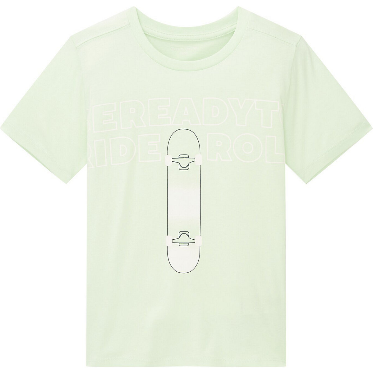TOM TAILOR T-Shirt T-Shirt mit Print Langarmshirts lime