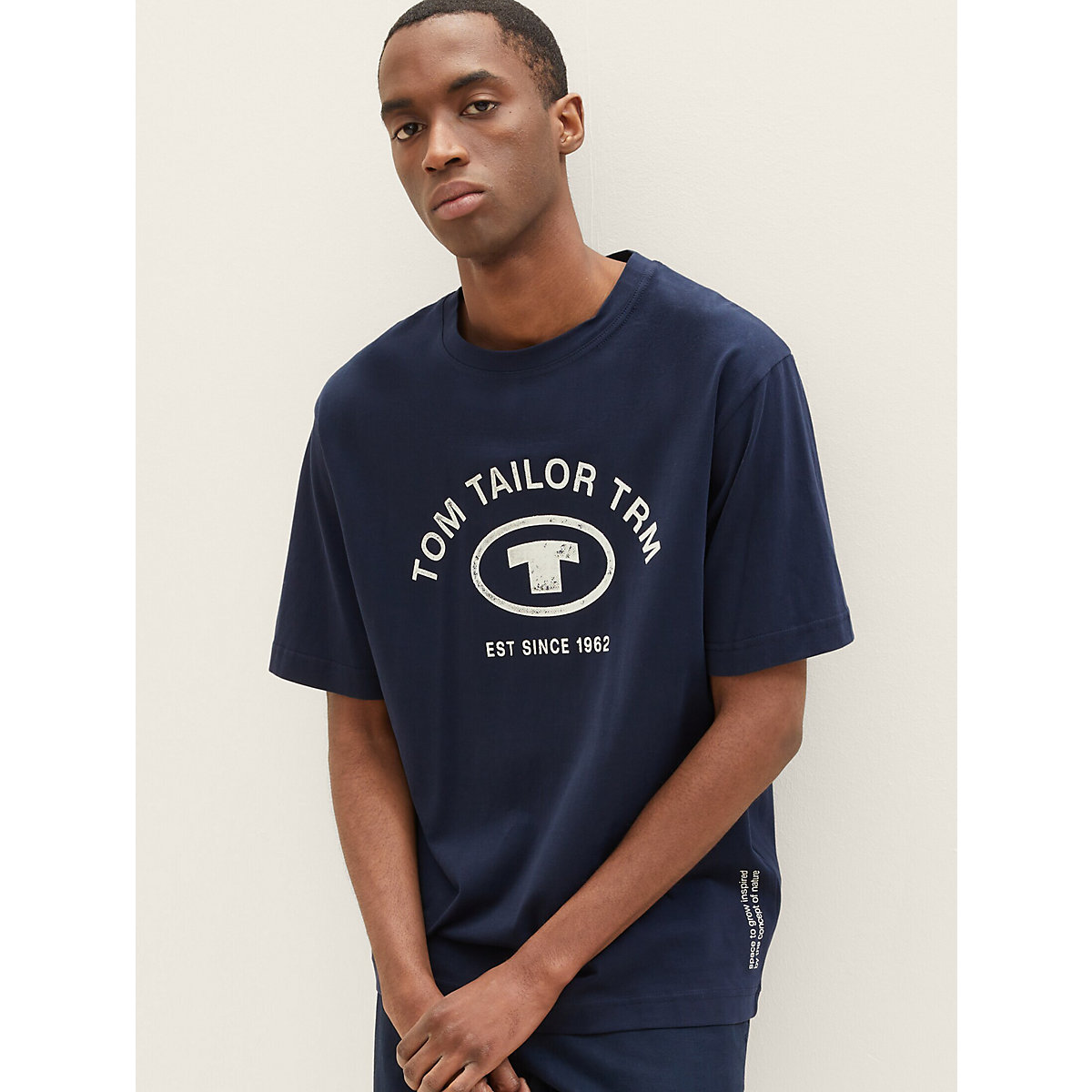 TOM TAILOR T-Shirt T-Shirt mit Logo Print T-Shirts blau