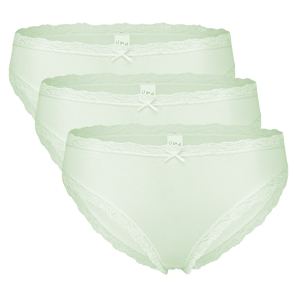 Nina von C. Jazzpants 3er Pack Basic Panties grün