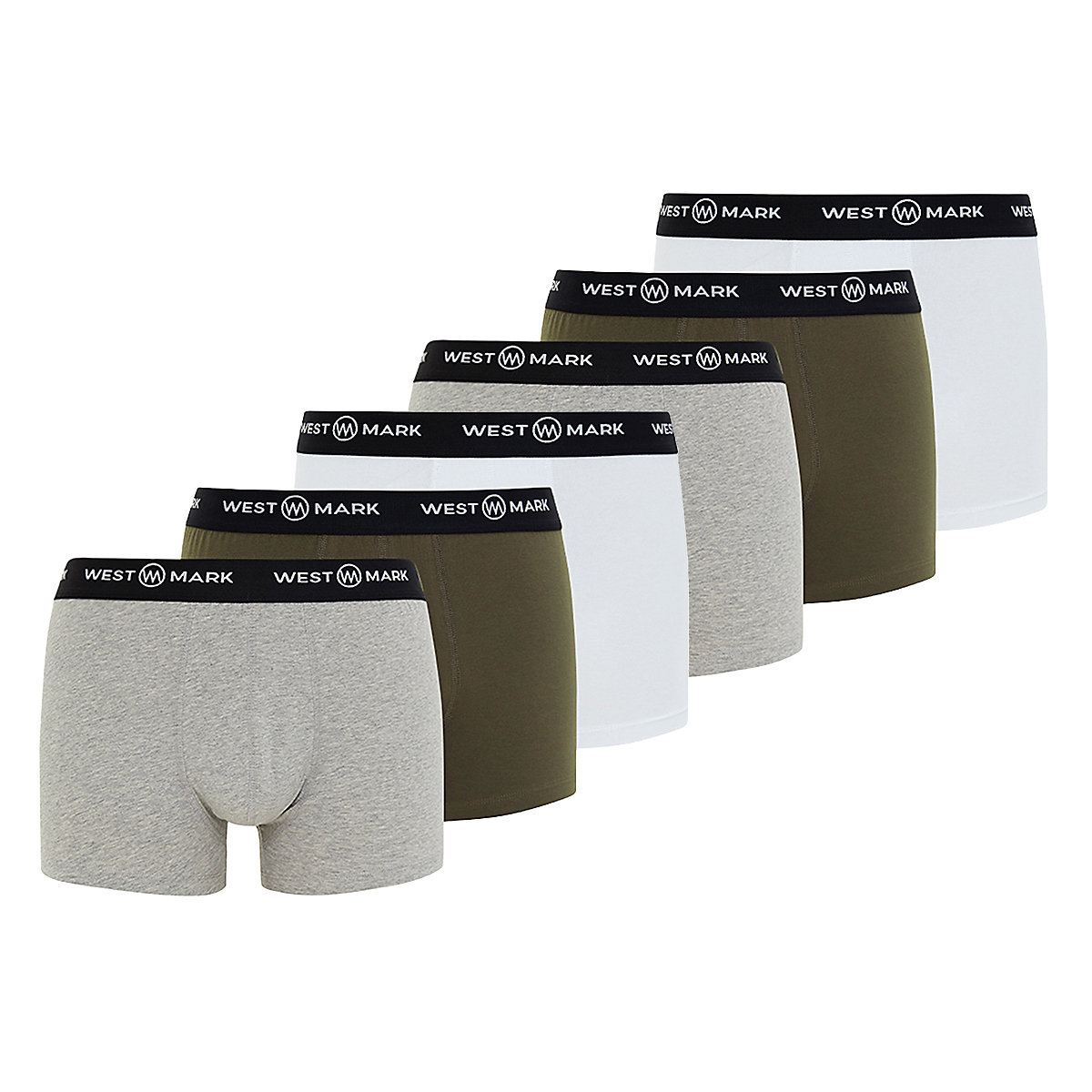 WESTMARK Retro Short / Pant 6er Pack Oscar Panties khaki