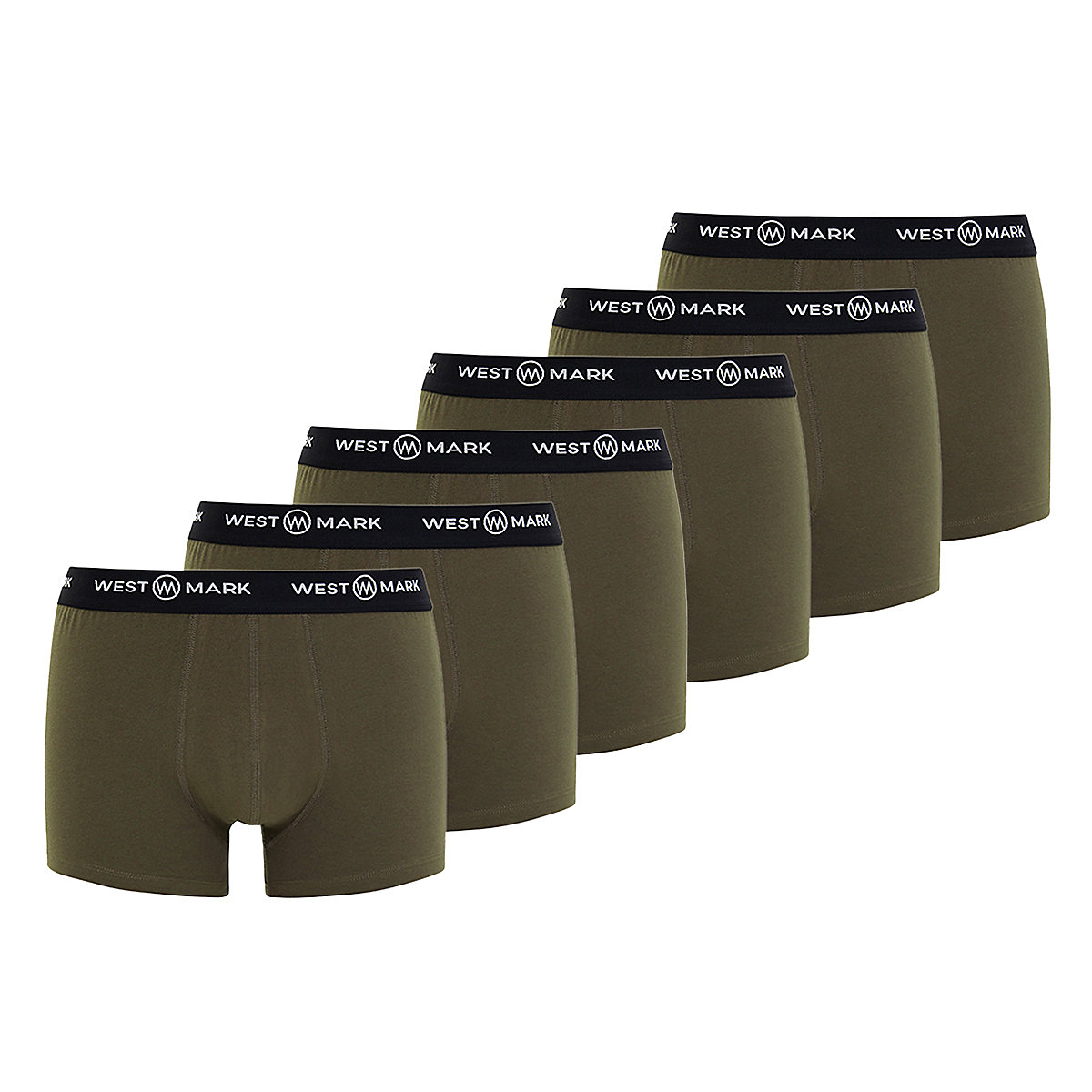 WESTMARK Retro Short / Pant 6er Pack Oscar Panties dunkelgrün
