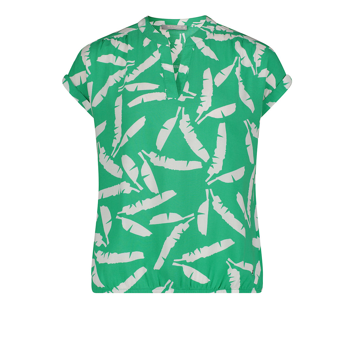 Betty & Co Betty & Co Blusenshirt mit Print grün