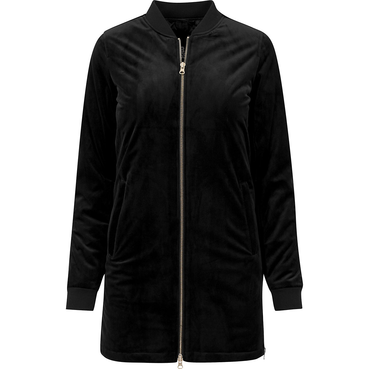 Urban Classics Ladies Long Velvet Jacket Übergangsjacken schwarz