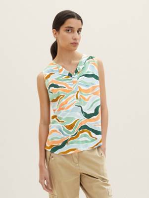 TOM TAILOR Langarmbluse orange