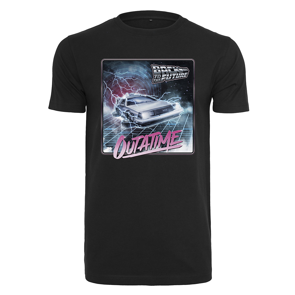 Merchcode Back To The Future Outatime Tee T-Shirts schwarz