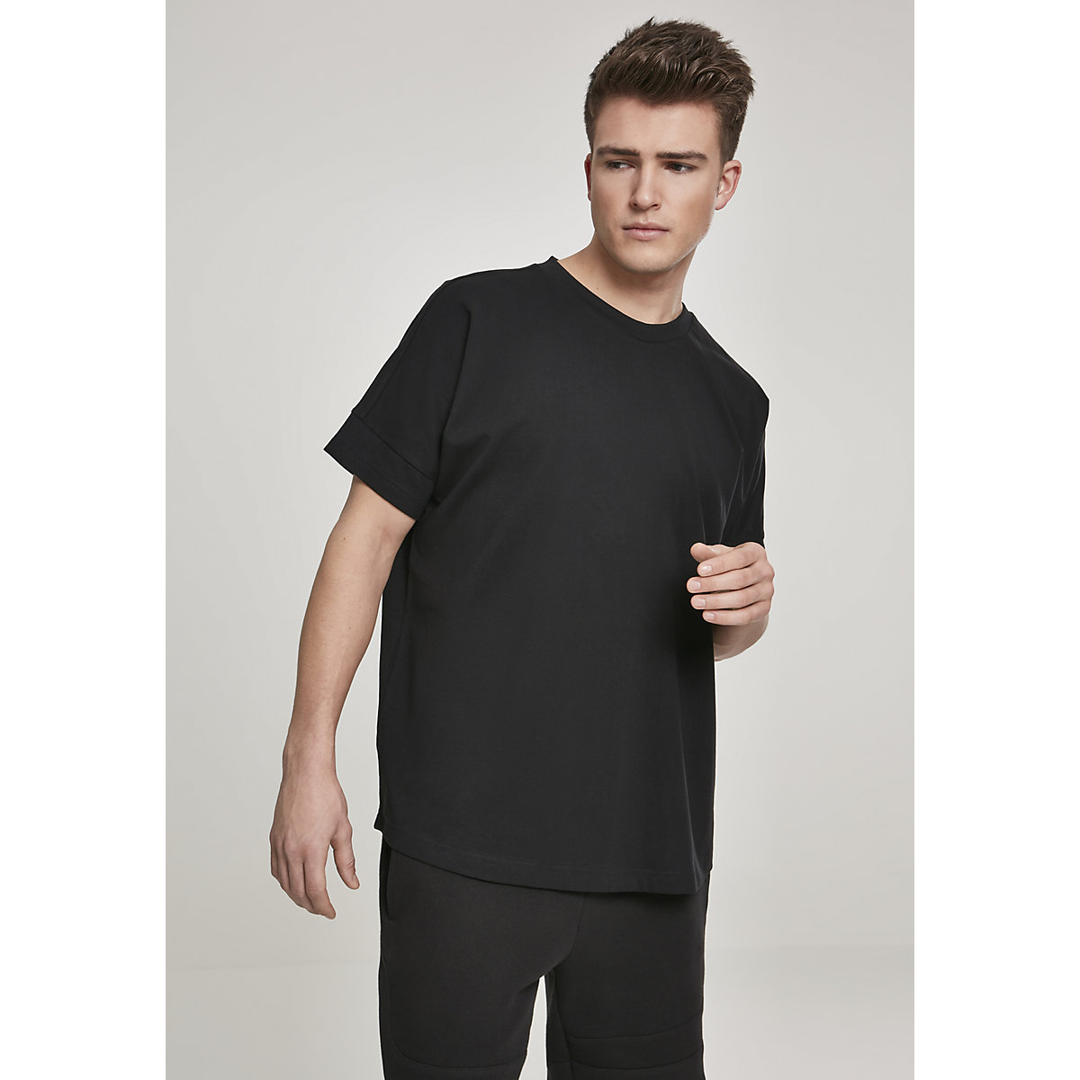 Urban Classics Oversize Cut On Sleeve  Tee T-Shirts schwarz