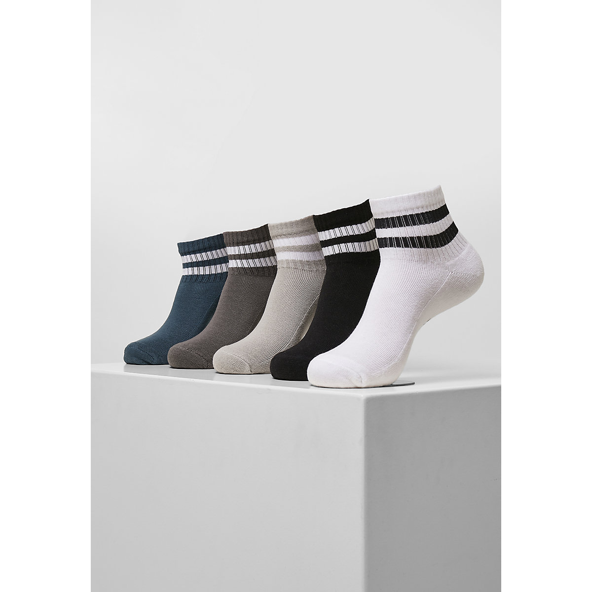 Urban Classics Sporty Half Cuff Logo Socks 5-Pack Socken mehrfarbig