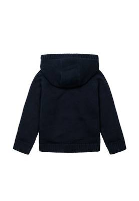 MINOTI Kapuzenstrickjacke Lions 6 für Jungen dunkelblau