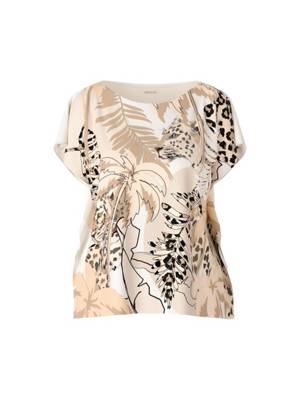 Marc Cain Collections Ärmellose Seidenbluse weiß