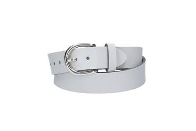 kiddybelts Kindergürtel 25mm in Weiß mit Dornschließe oval für Kinder weiß