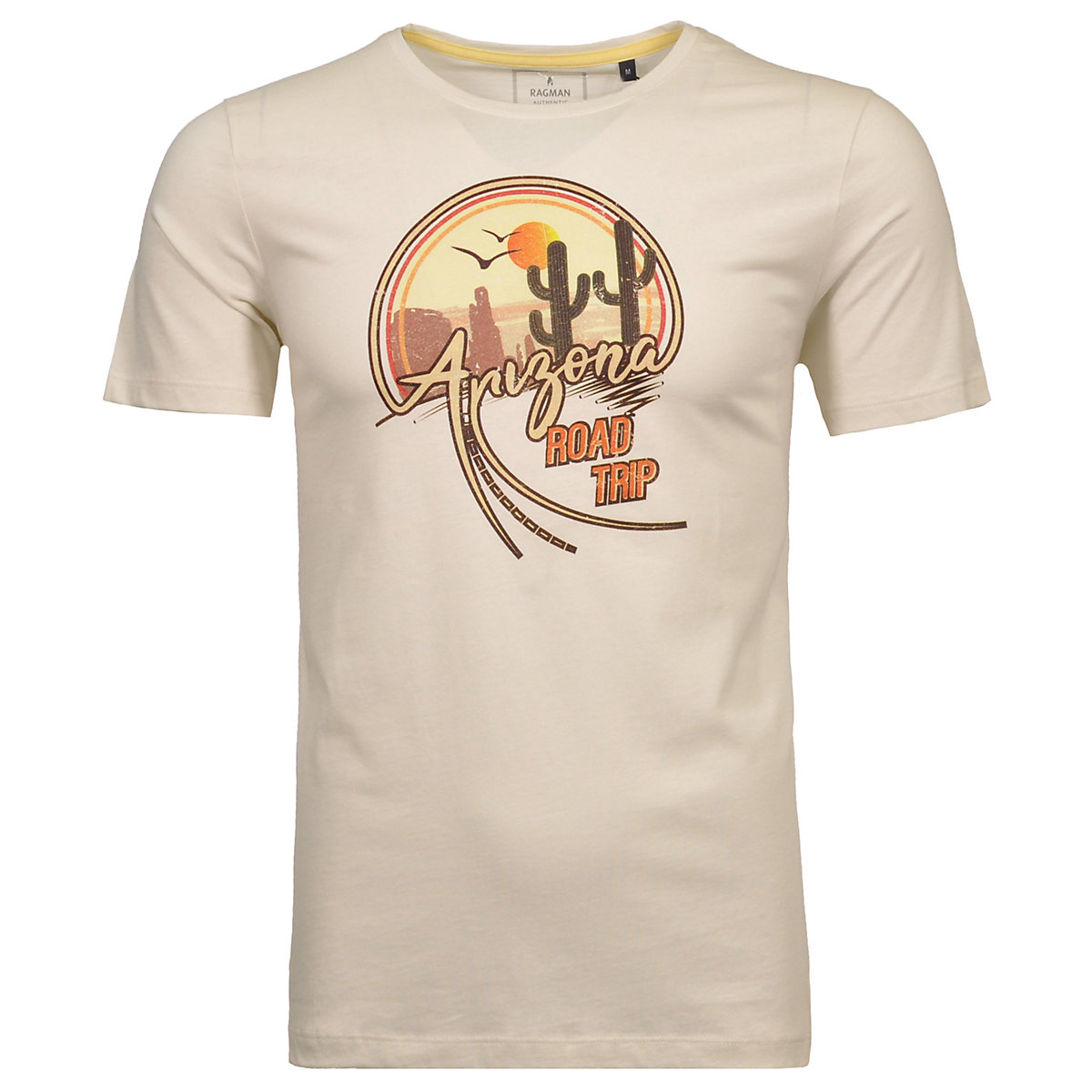 RAGMAN T-Shirt mit Rundhals T-Shirts ecru
