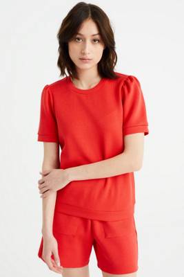 WE Fashion Damen-Sweatshirt Sweatshirts rot