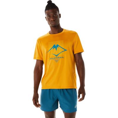 ASICS Fujitrail Logo SS Top Tee 2011C381-801 T-Shirts gelb