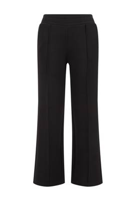WE Fashion Damenhose mit weitem Hosenbein – Curve Jeanshosen schwarz