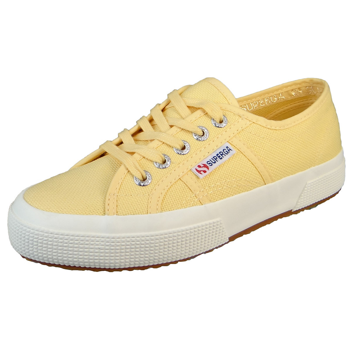 Superga® Damen Low Sneaker 2750-COTU Classic Low Top S000010 Gelb ANI Yellow Lt-Favorio Leinen Sneakers Low gelb