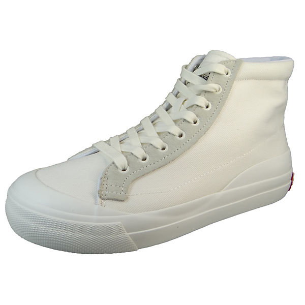 Herren Low Sneaker LS1 High Top 234214-636 Weiß 51 Regular White Leinen Sneakers Low