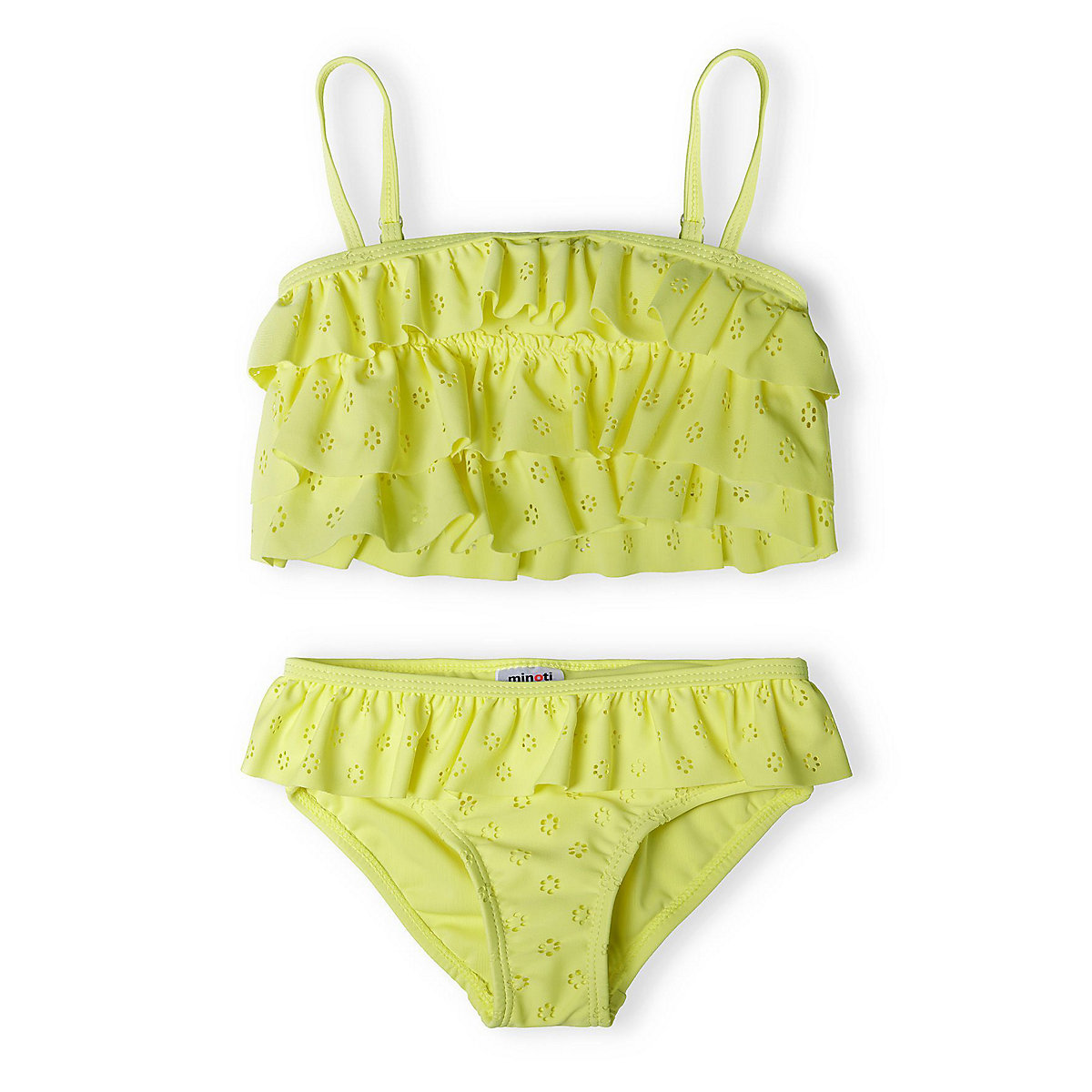 MINOTI 2tlg. Outfit: Bustier-Bikini 14swim 20 für Mädchen gelb