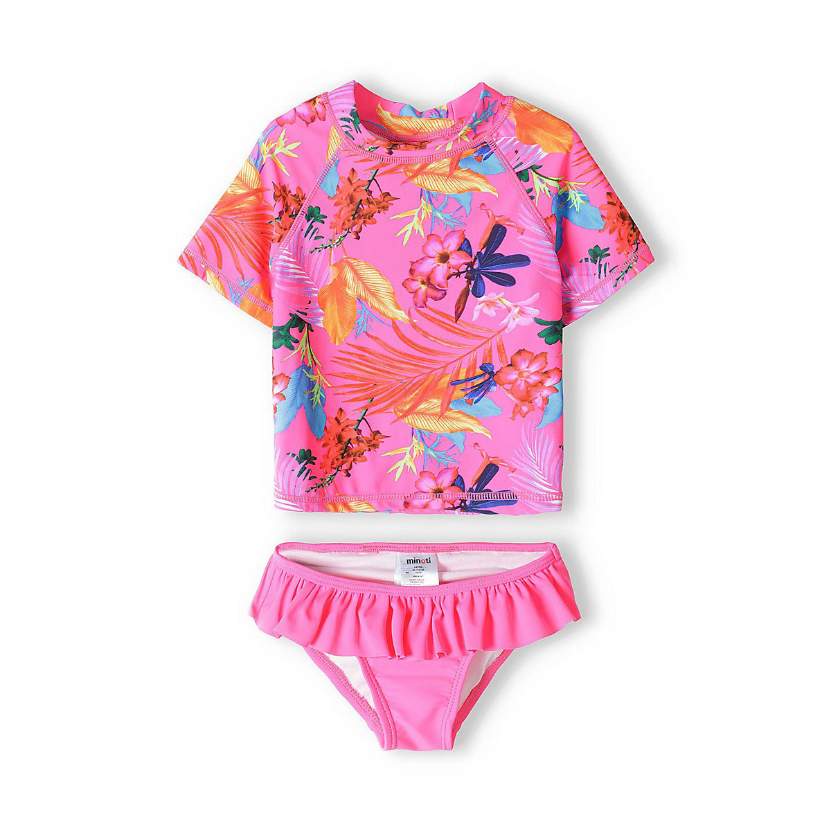 MINOTI 2tlg. Outfit: Schwimmanzug 14swim 29 für Mädchen rosa