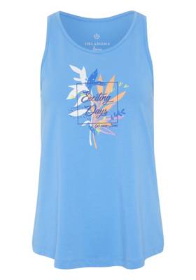 OKLAHOMA Jeans Tank Top in A-Linie Tops blau