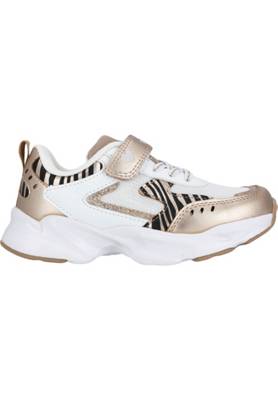 Zigzag Kinder Low Sneakers weiß/gold