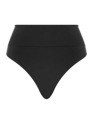 Wolford Tanga High Waist Thong Slips schwarz