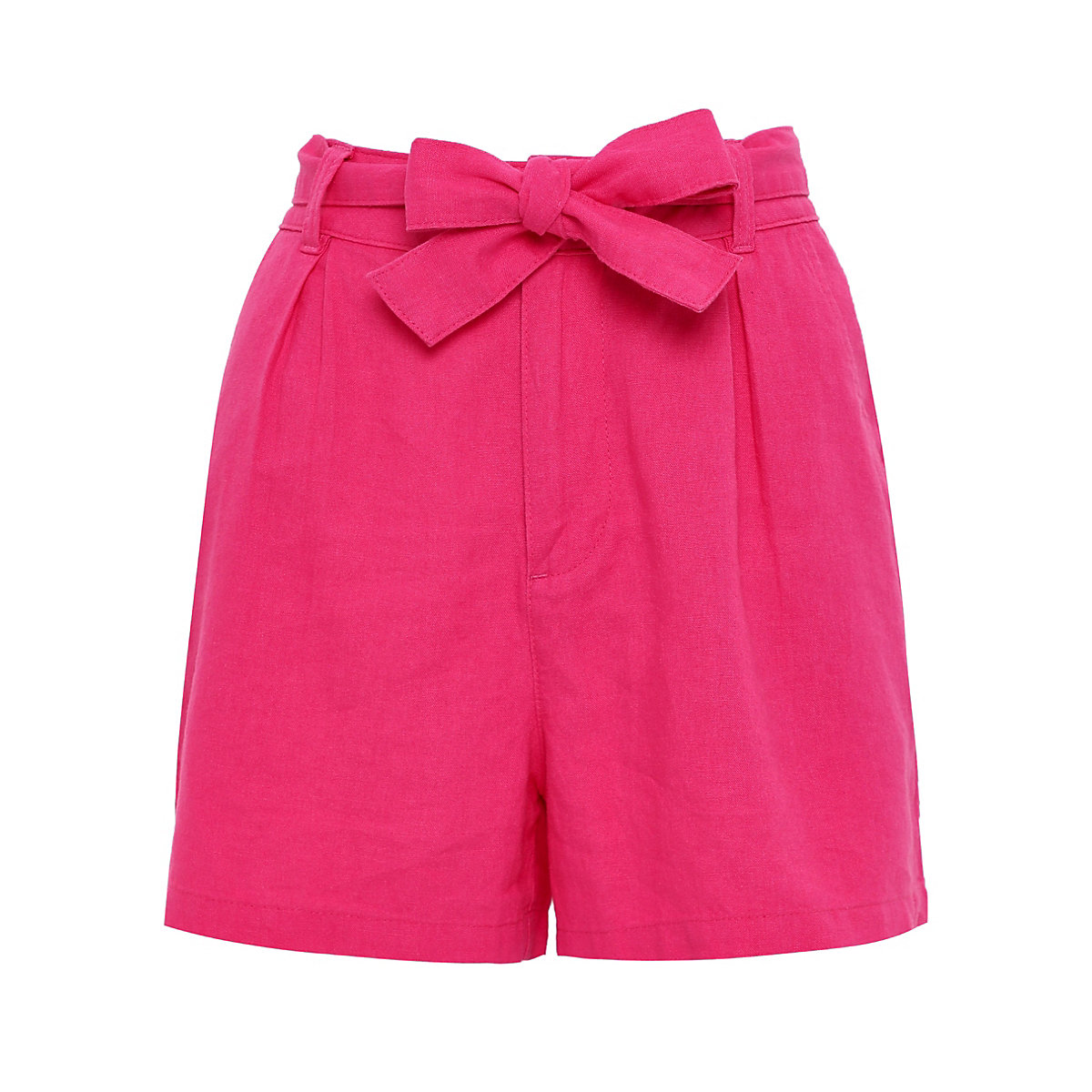 THREADBARE Threadbare Shorts THB Laurence Tie Waist Short Stoffshorts AdultW pink
