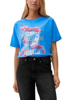 QS by s.Oliver T-Shirt mit Frontprint T-Shirts blau