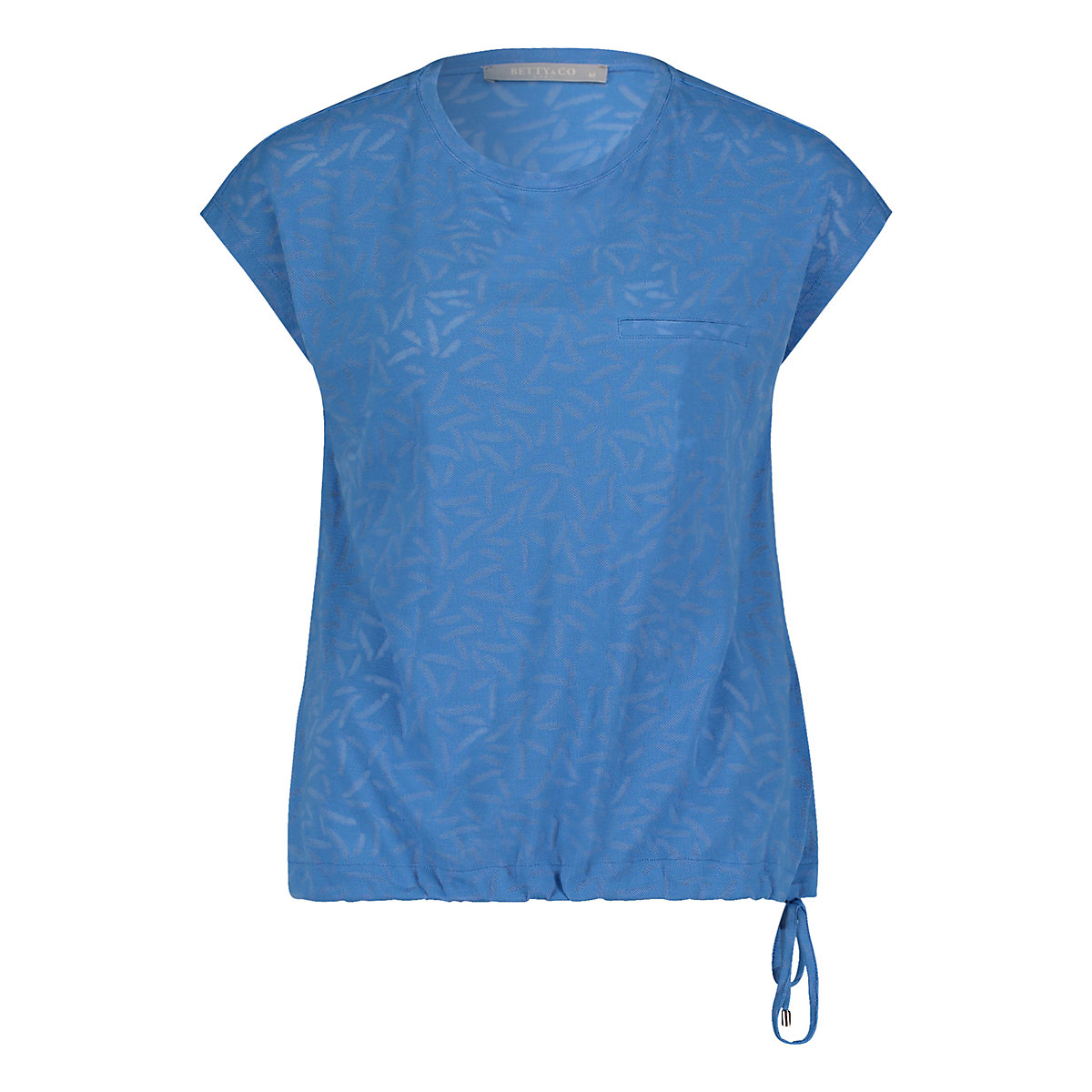 Betty & Co Betty & Co Casual-Shirt mit überschnittenen Ärmeln blau